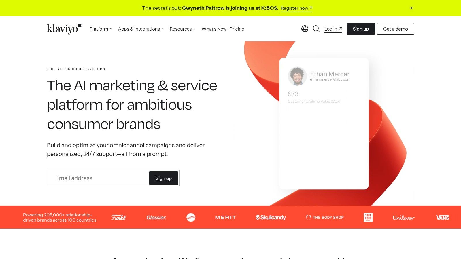 Klaviyo (Email + SMS)