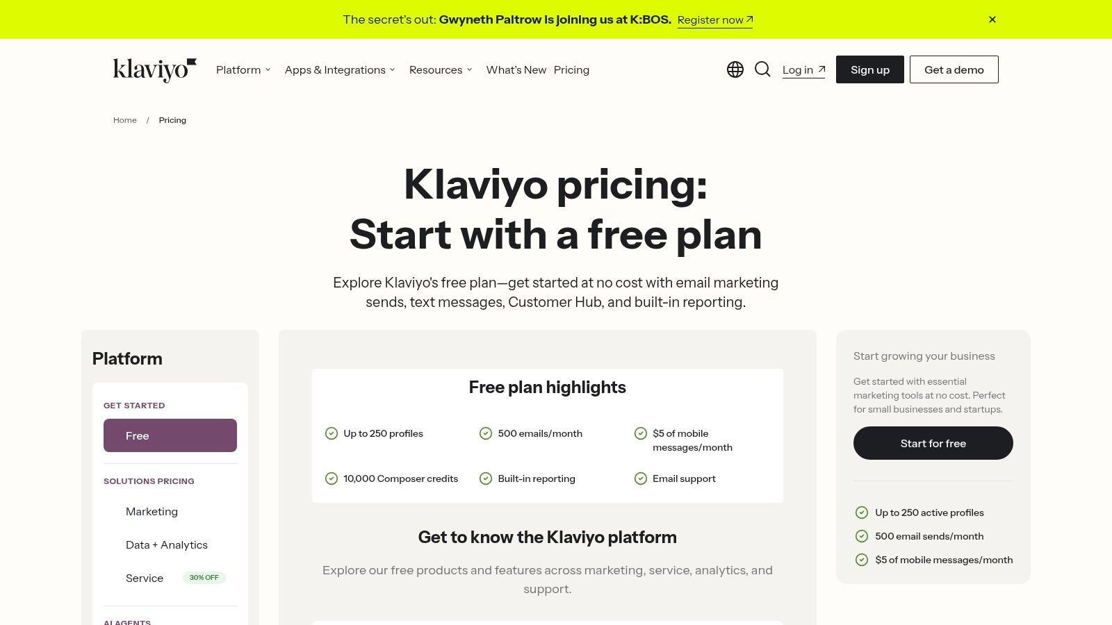 Klaviyo SMS with Email