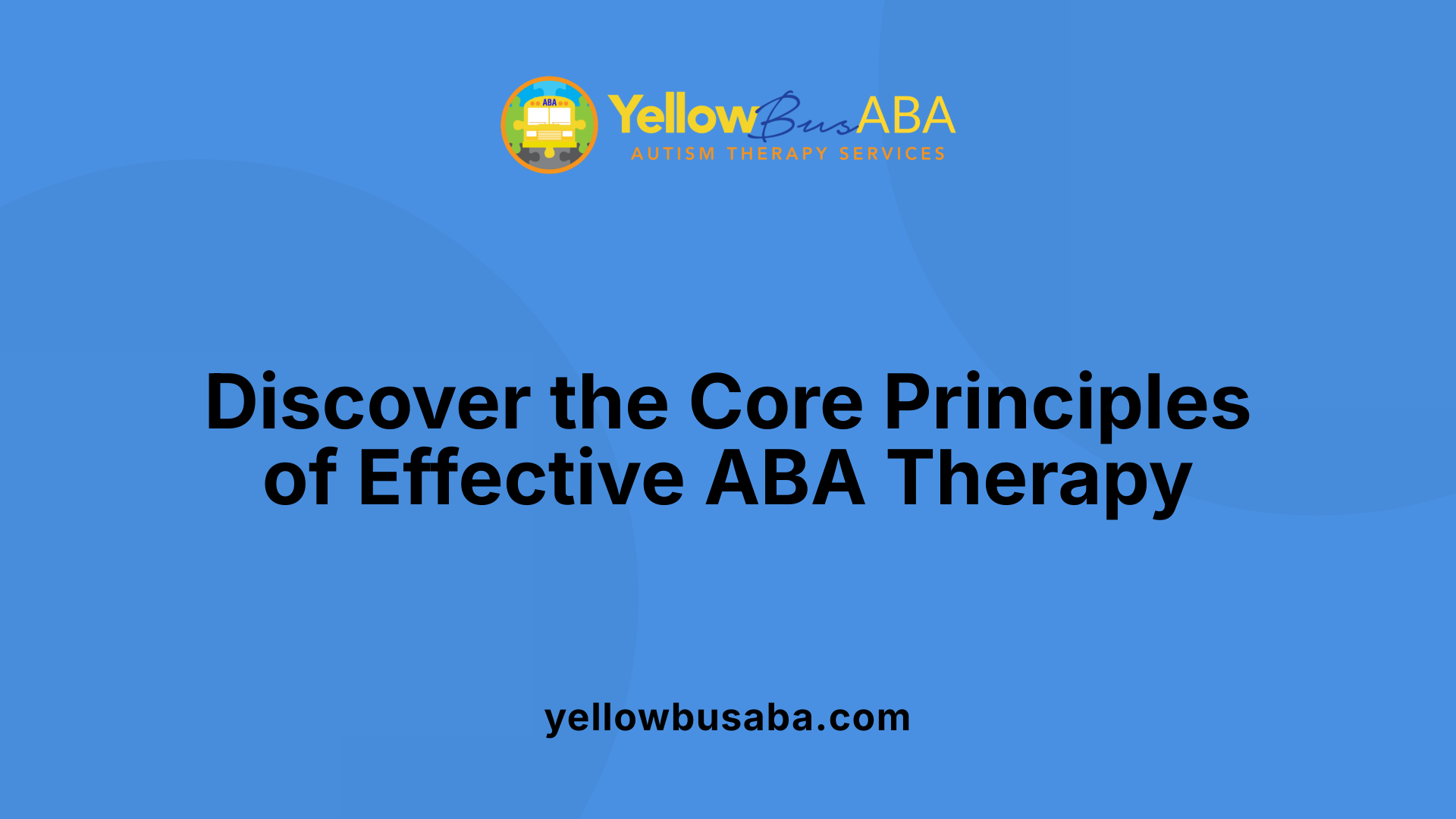 Discover the Core Principles of Effective ABA Therapy