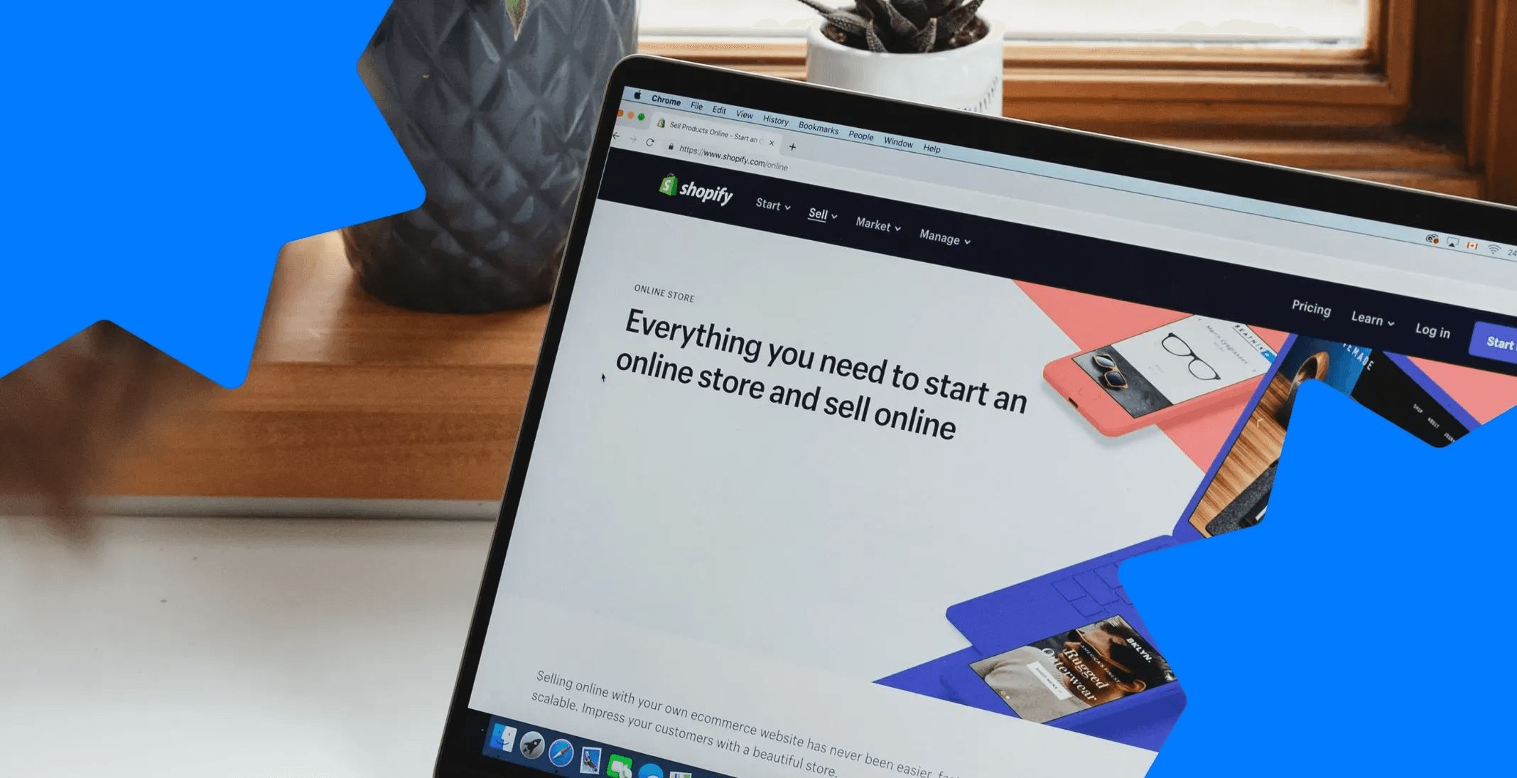Person building online stores with Shopify platform -  How To Start Dropshipping on Shopify