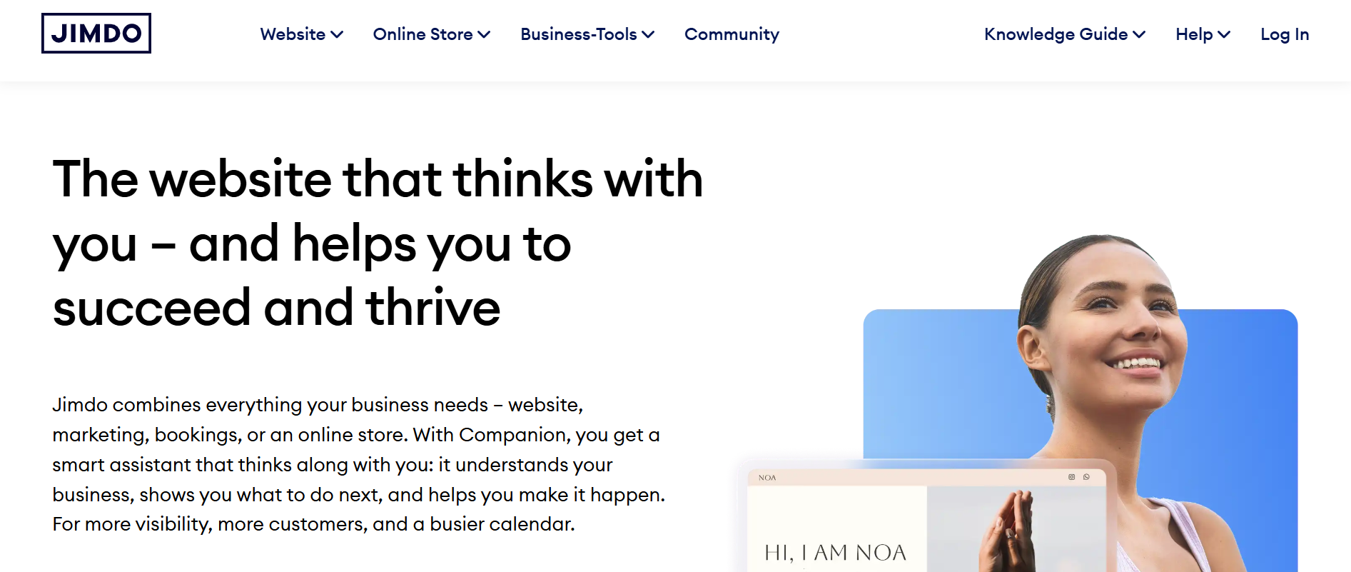 jimdo - Squarespace Alternative