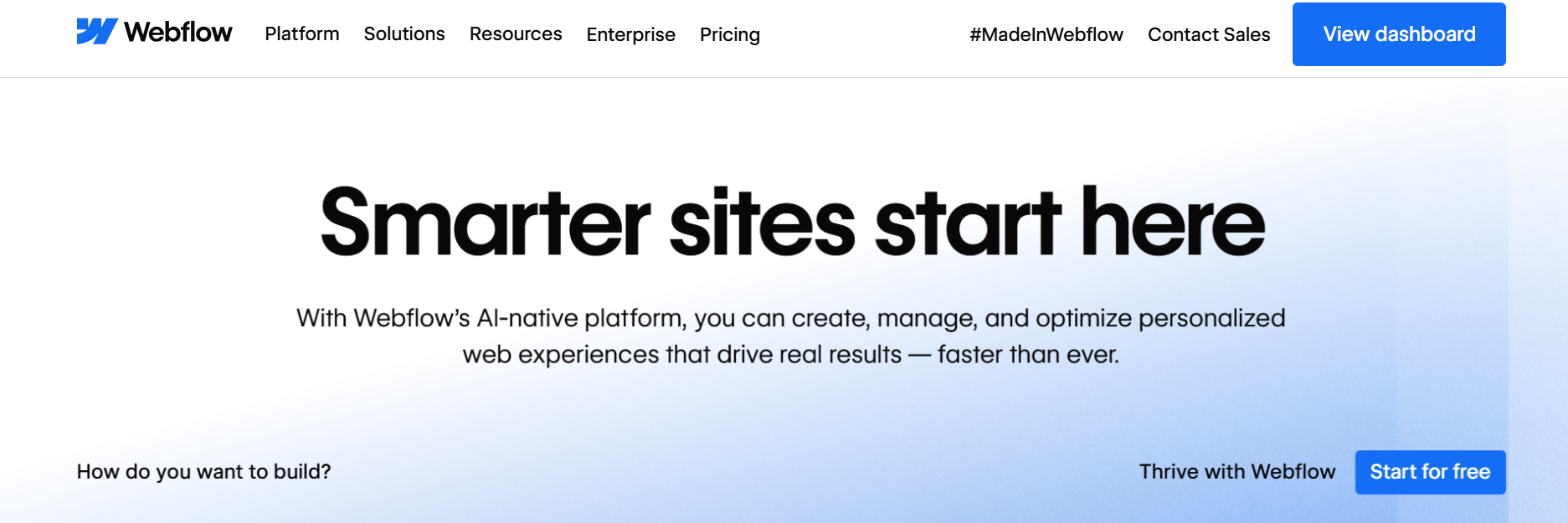 webflow - Squarespace Alternative