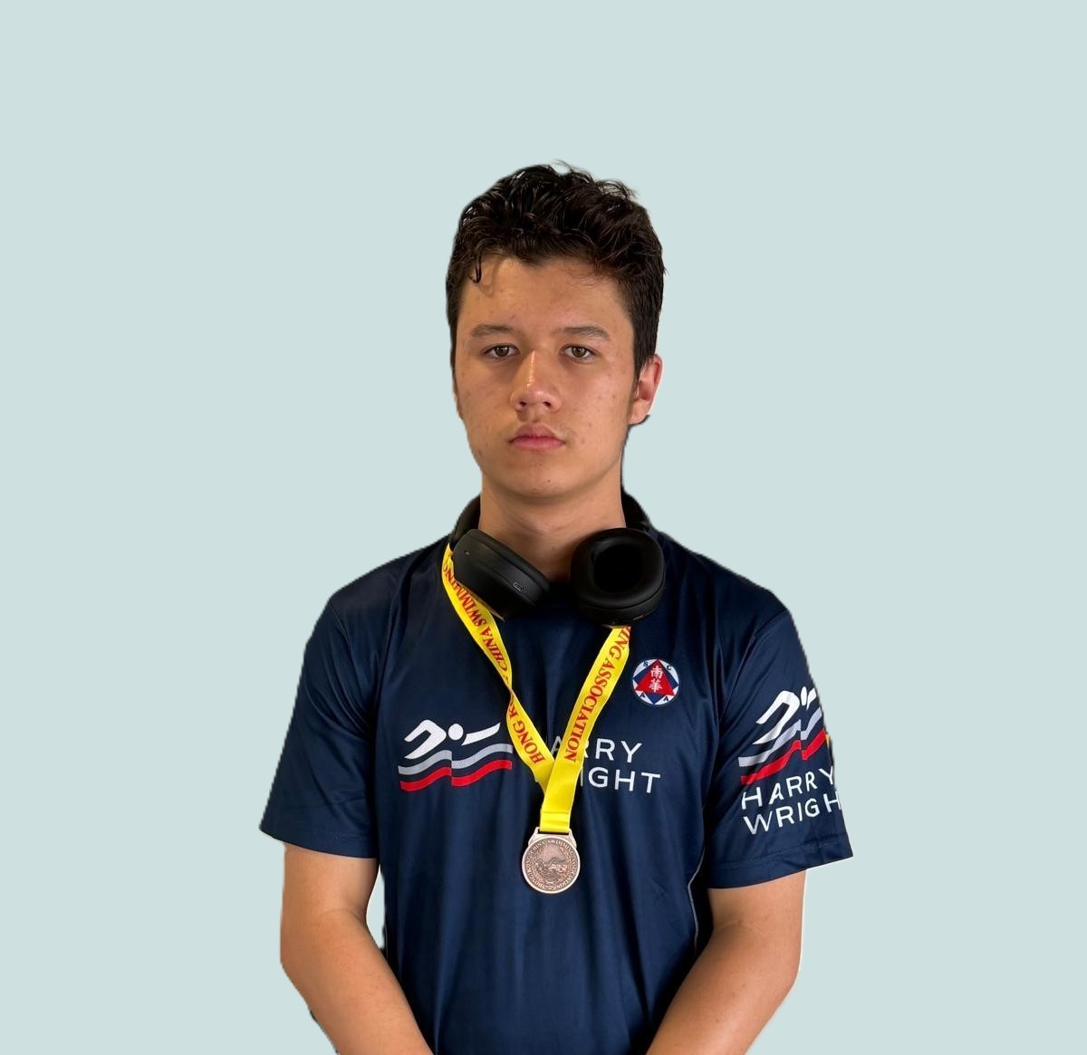 Morgan Cheng Jasper takes bronze in the 50m Freestyle at Division 2 Part 3 Long Course — Harry Wright Swim School Hong Kong