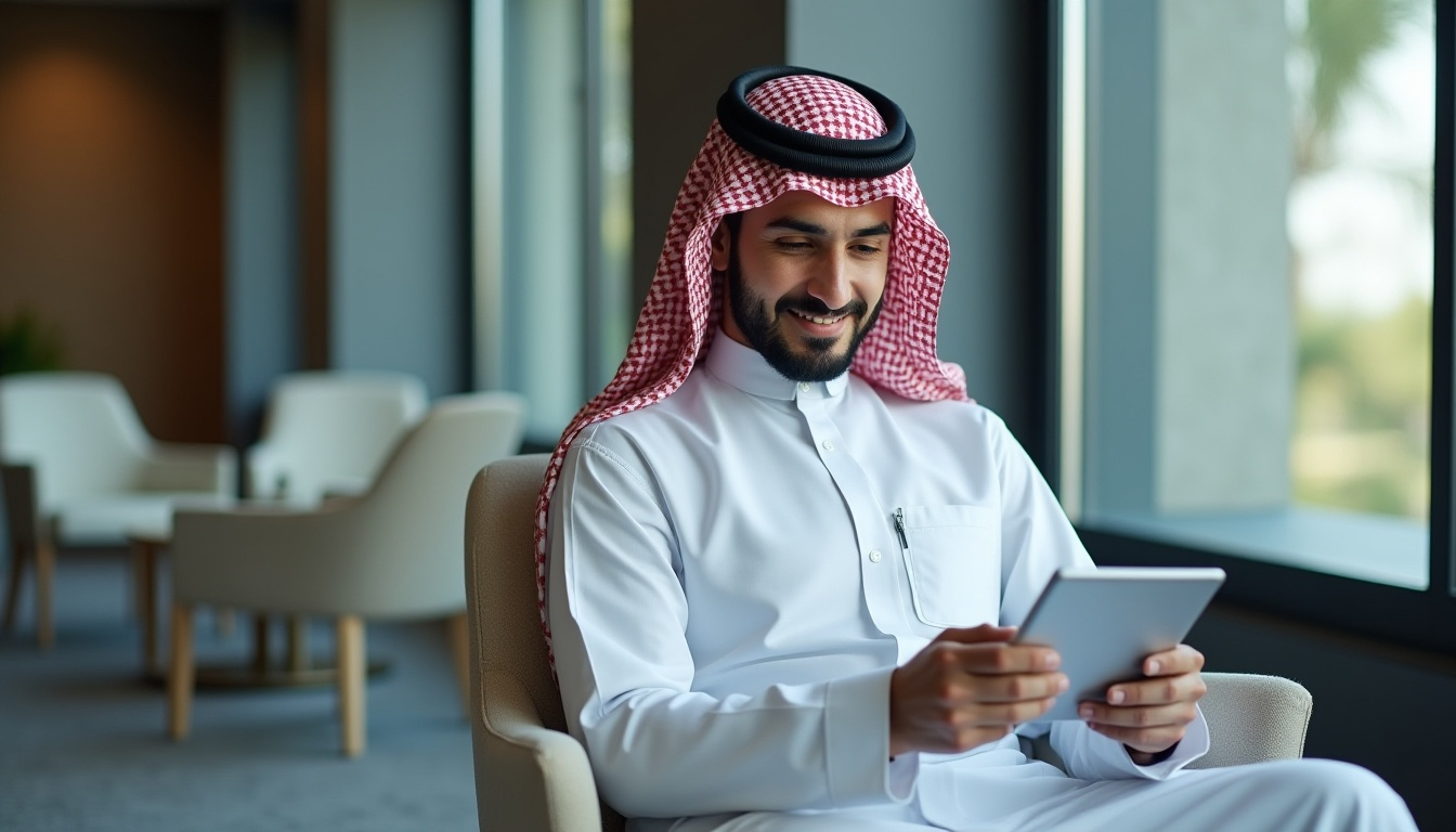 ceo using ipad