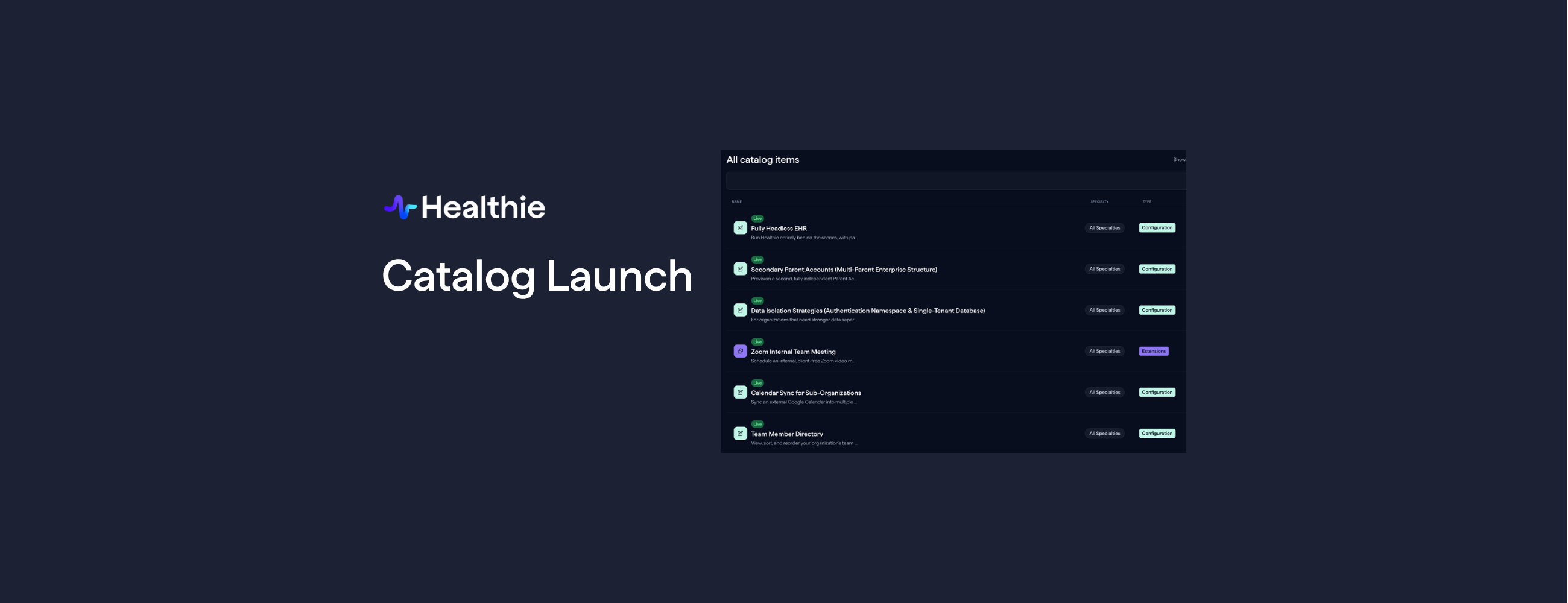 Healthie Launches: The Catalog 