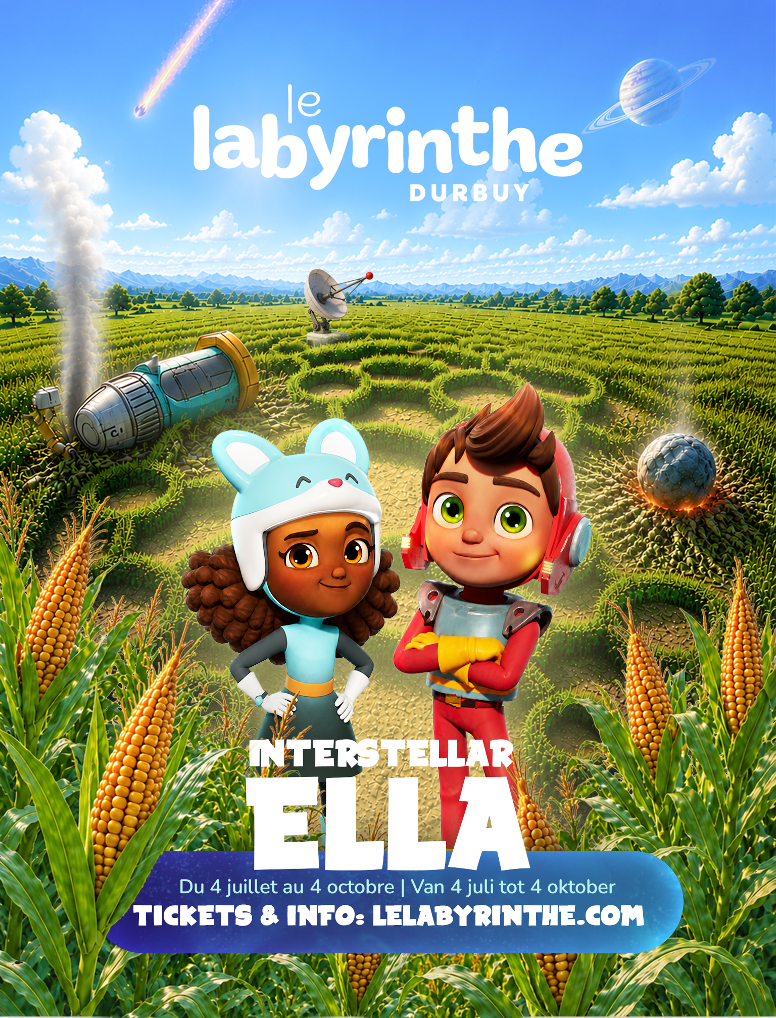 poster met het doolhof van Durbuy