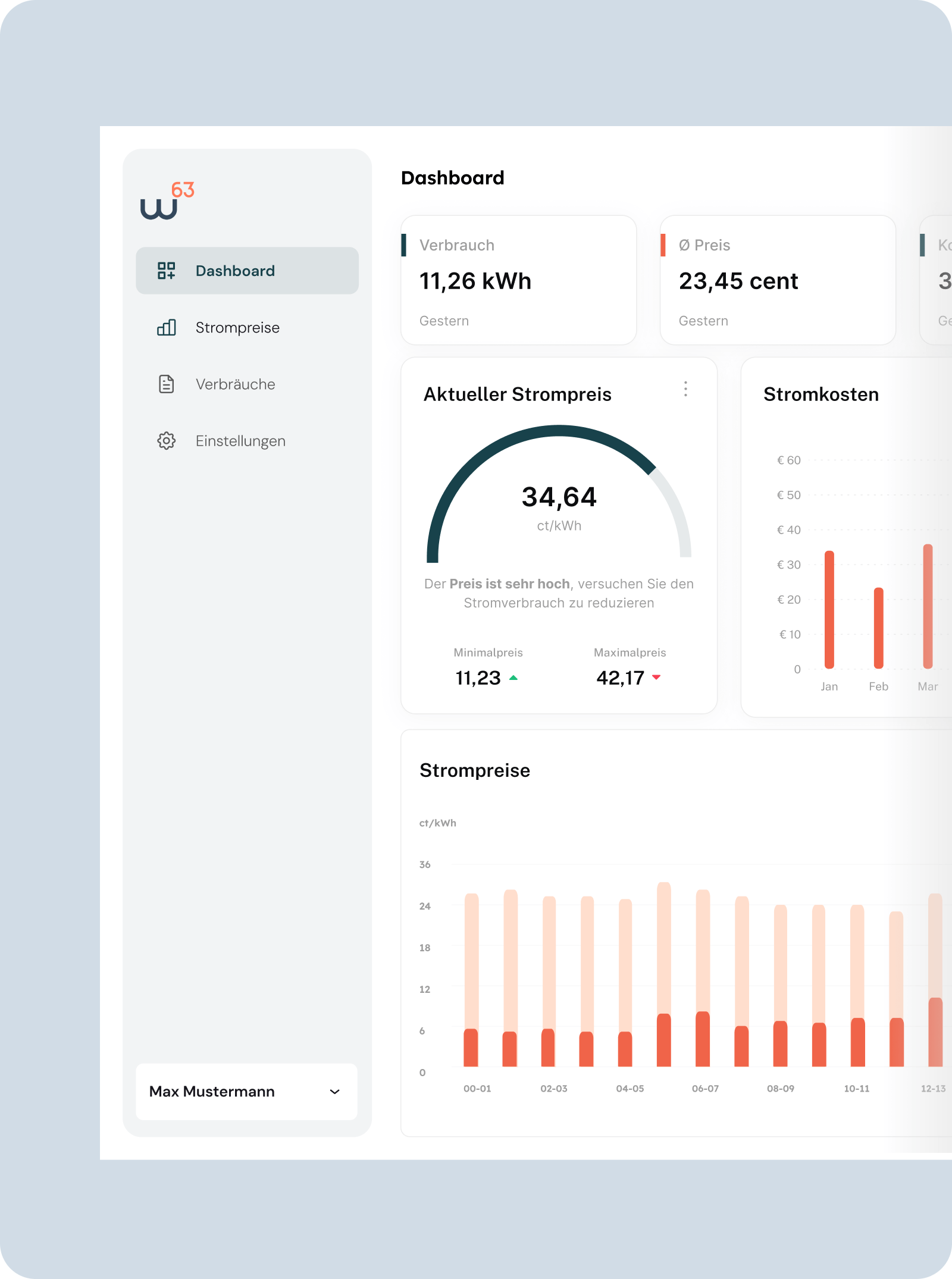Web-App für den dynamischen Stromtarif