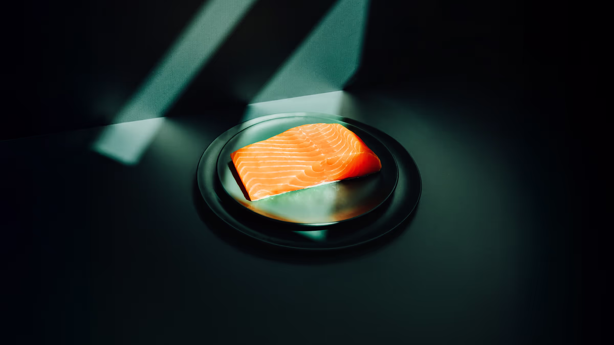 Fresh salmon fillets