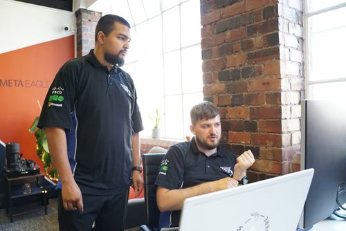 Nikesh and Ben having a conversation