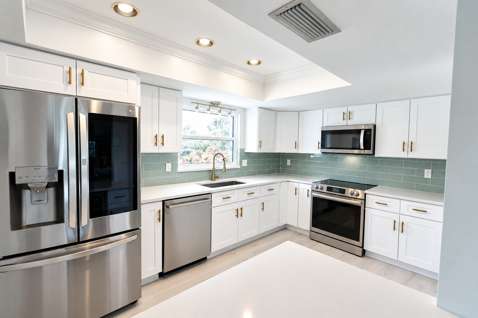 Completed kitchen renovation for John and Mindy
