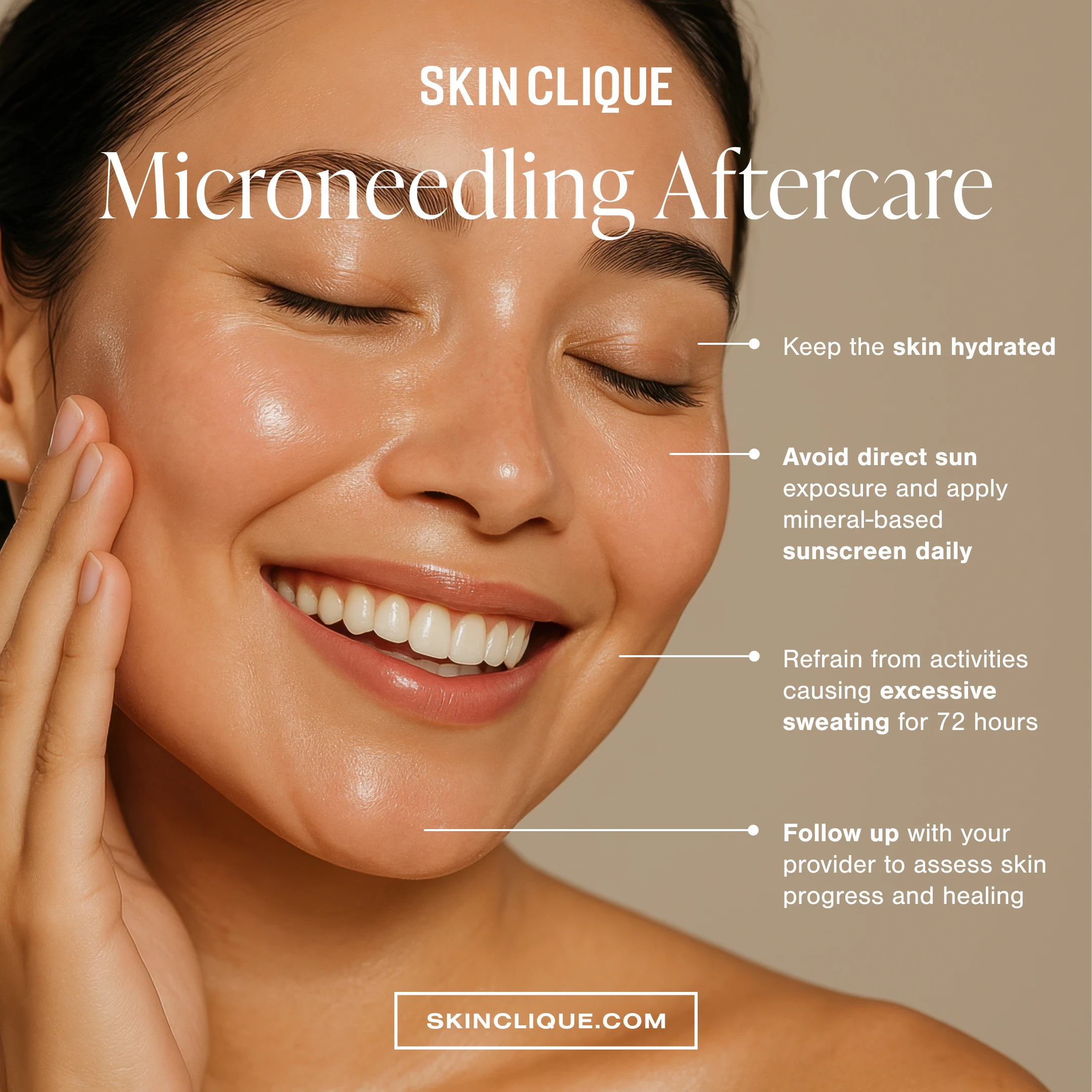 Microneedling aftercare instructions