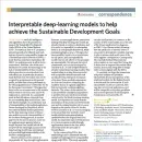 Interpretable deep-learning models to help achieve the Sustainable Development Goals