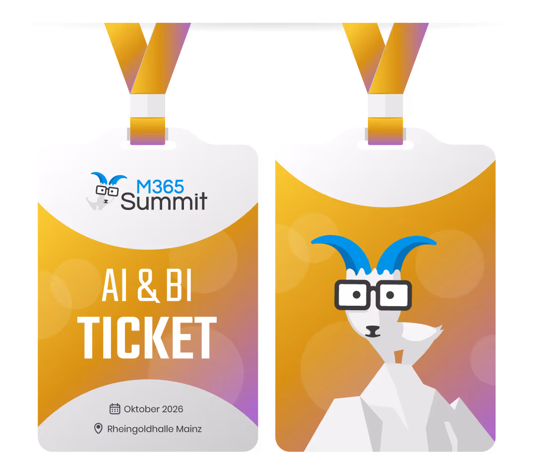 AI & BI Ticket der M365 Summit