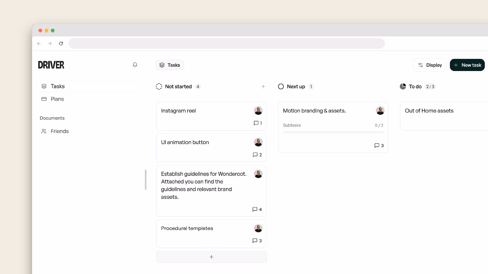 An overview of the client portal.