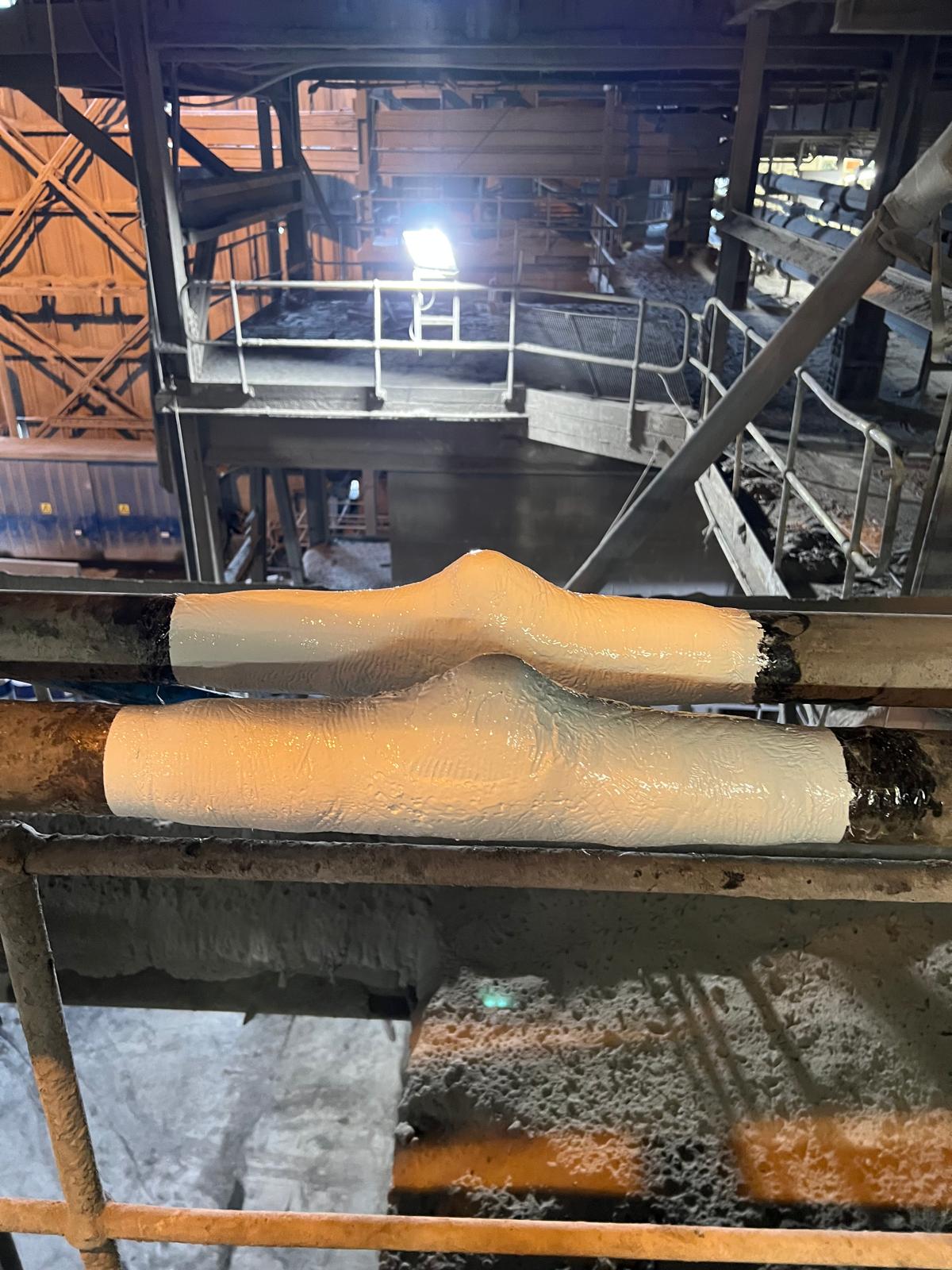 Completed BioWrap 102 nozzle repair
