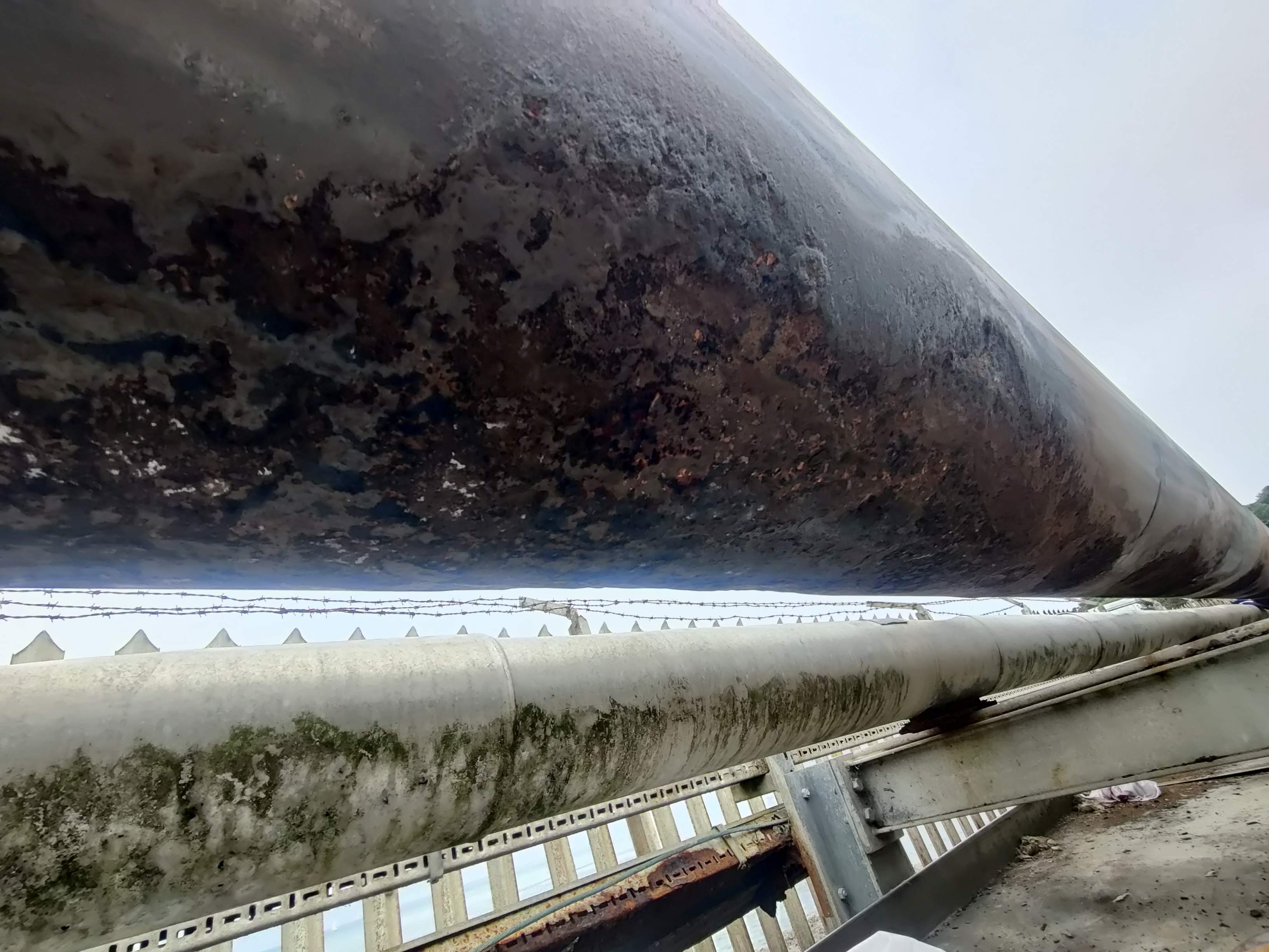 Severe corrosion and wall loss on a 12-inch fuel-oil transfer line