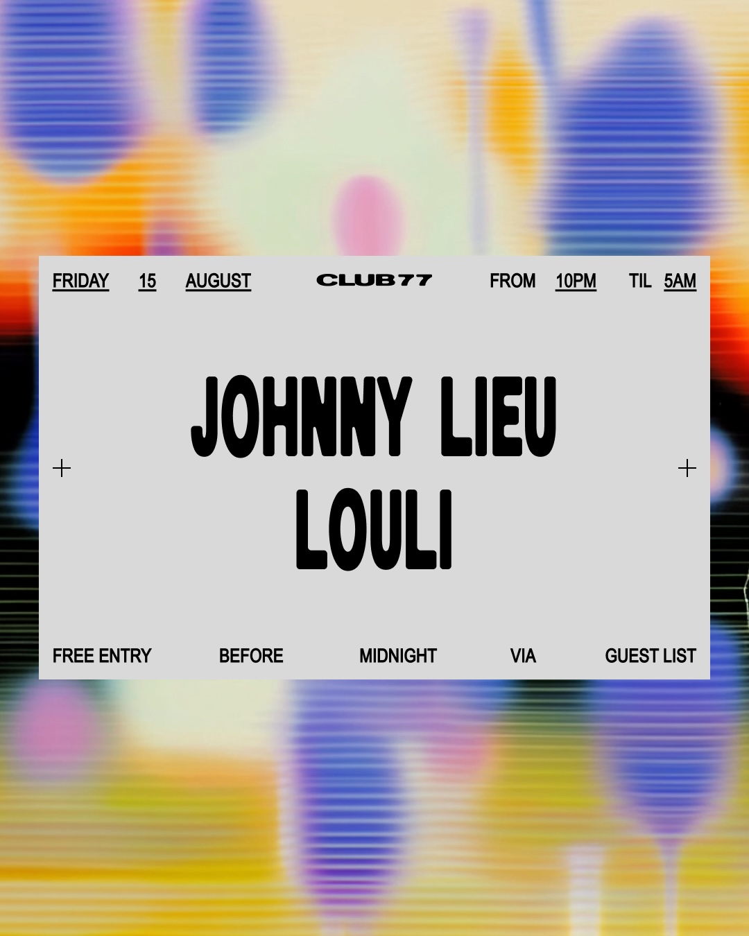 Fridays at 77: Johnny Lieu, louli