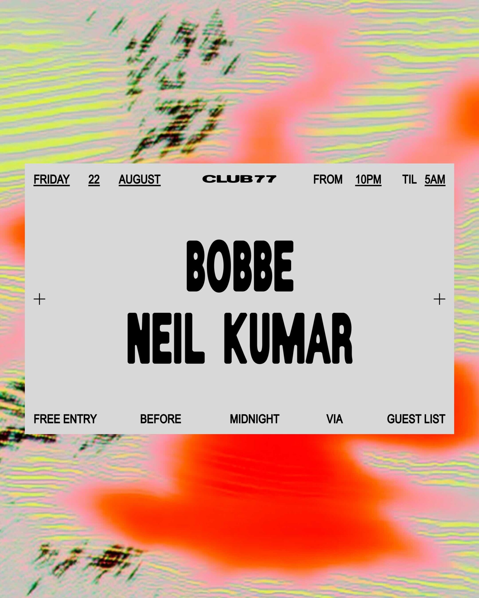 Fridays at 77: Bobbe, Neil Kumar