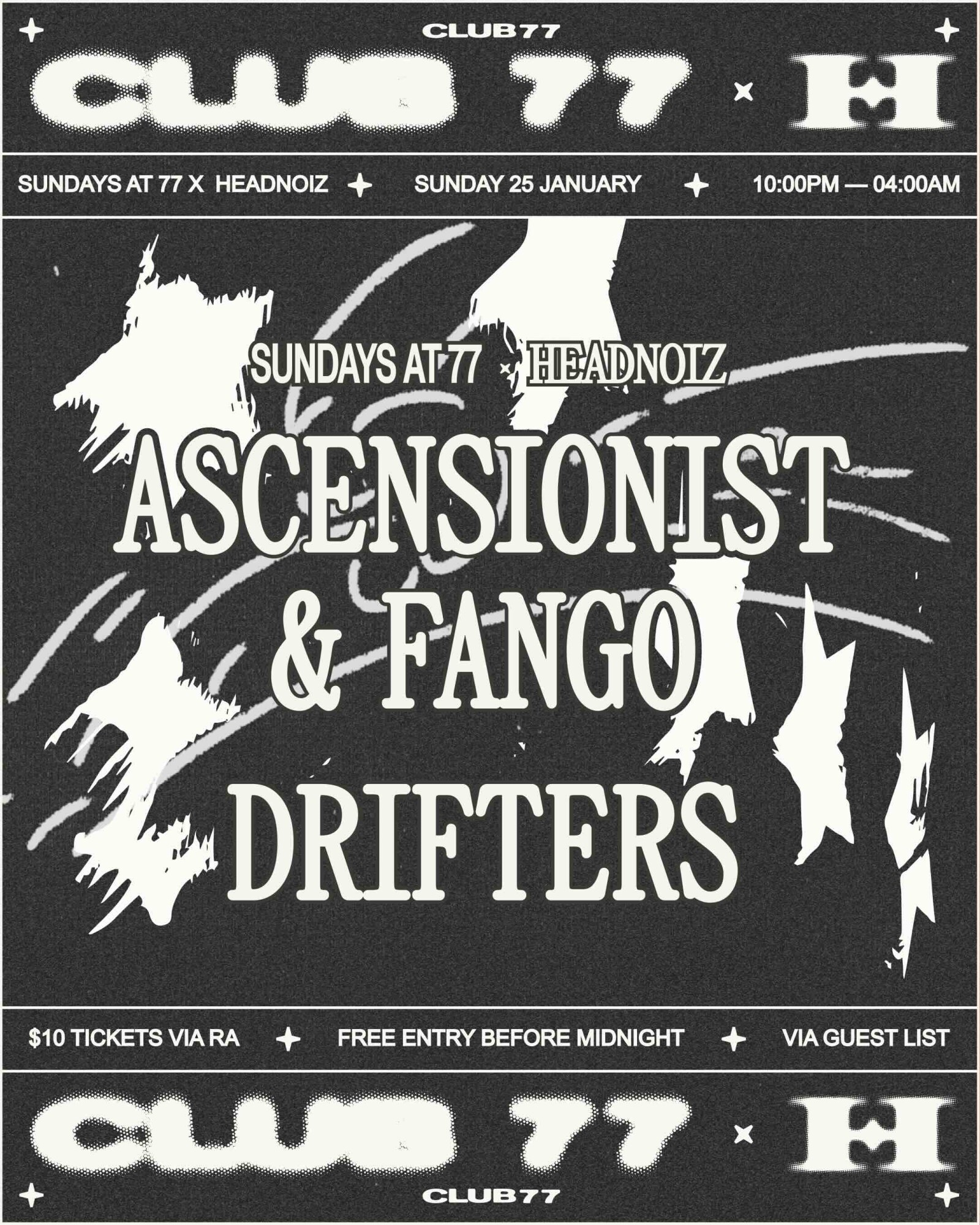 Sundays at 77 x Headnoiz: Ascensionist & Fango, Drifters