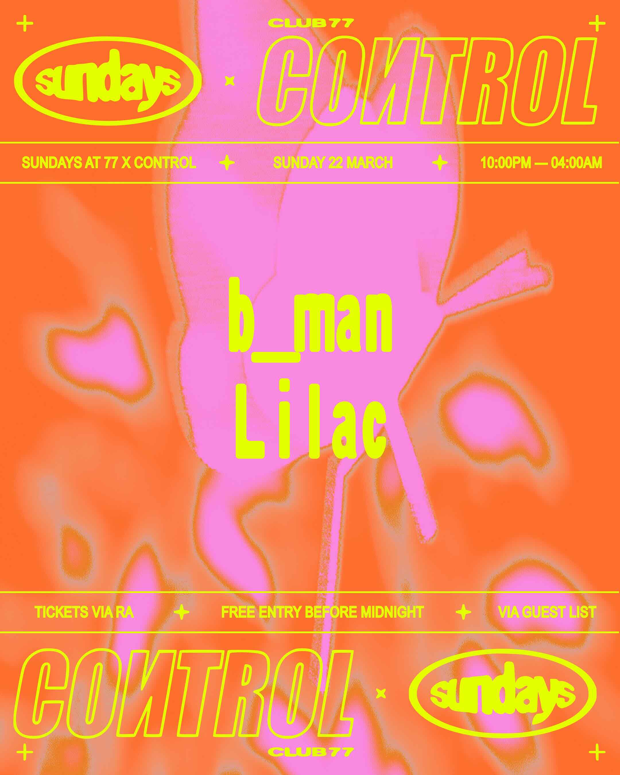 Sundays at 77 x Control: b_man, Lilac