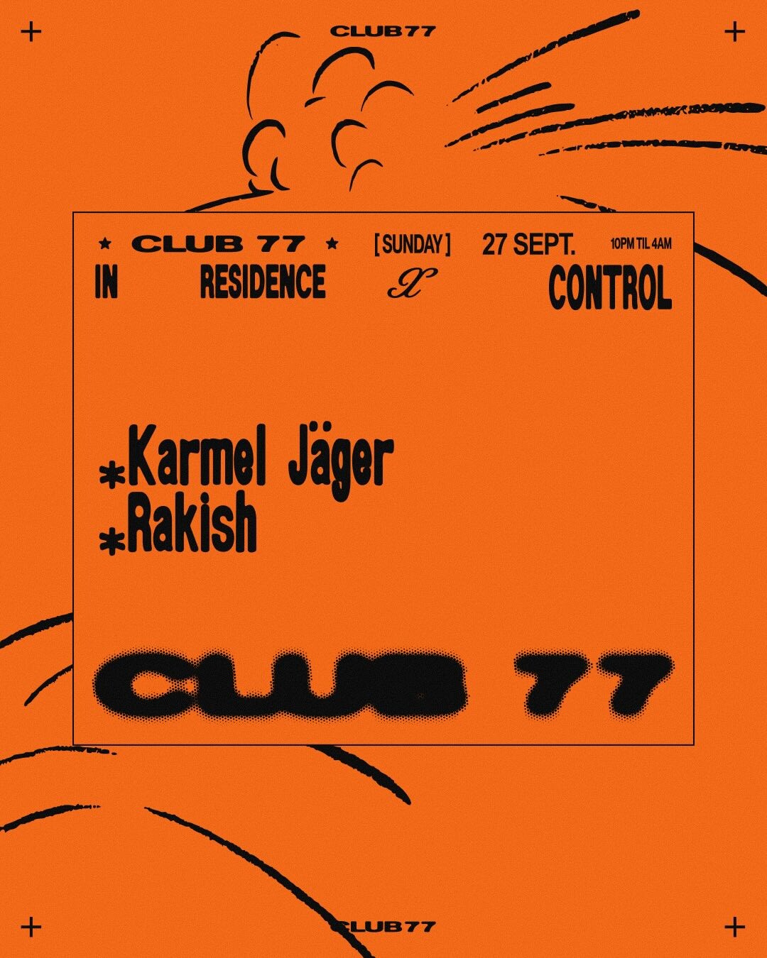 77 x Control: Karmel Jäger, Rakish
