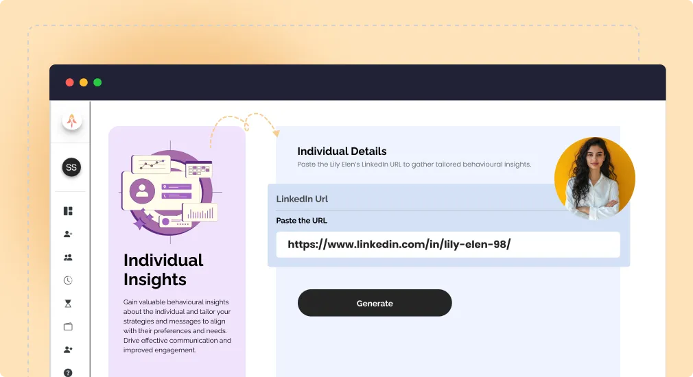 Skwill AI Individual Insights from LinkedIn to personalize sales engagement.