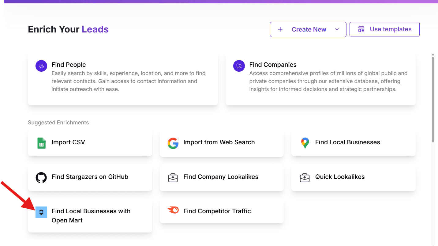 Find local businesses using Openmart