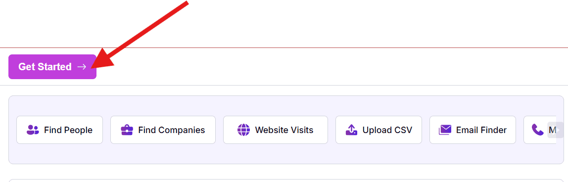 Click on Get Started