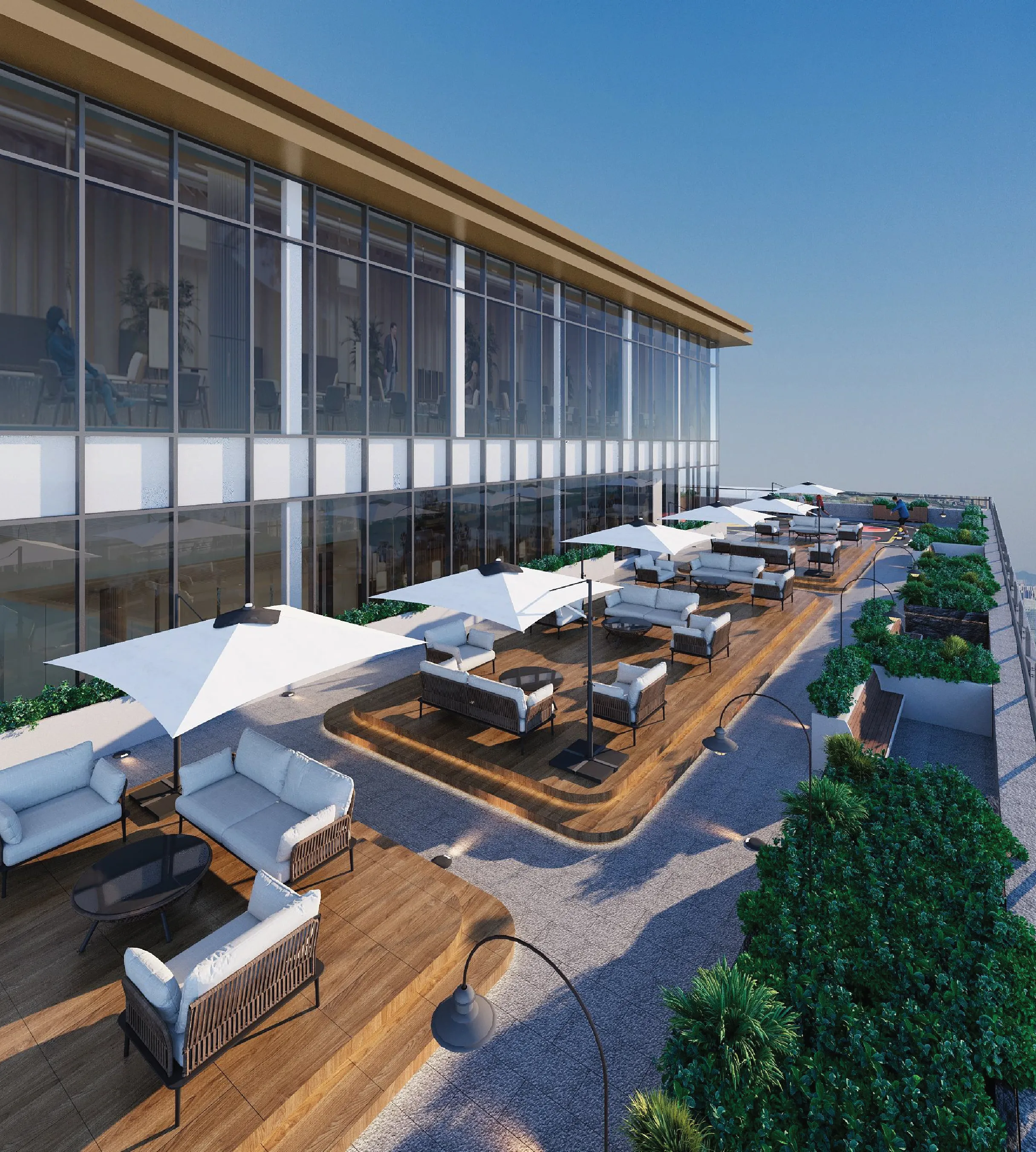 Sky Garden and Terrace with Mekong and City Views