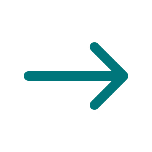 Flèche droite simple en vert.