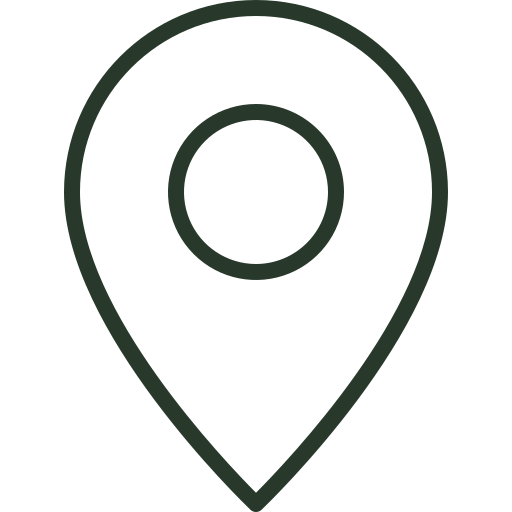 Icône de localisation en forme d'épingle.