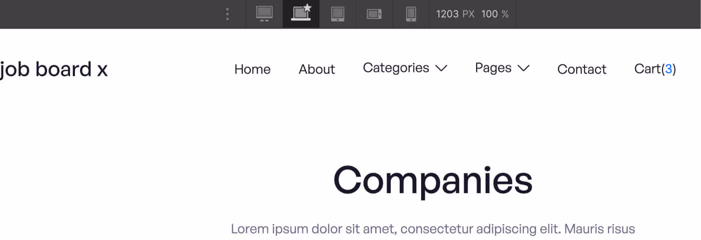 Responsive Design - Job Board X Webflow Template