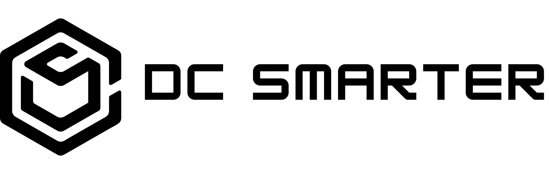 DC Smarter Firmenlogo mit stilisiertem C und S in einem sechseckigen Rahmen.
