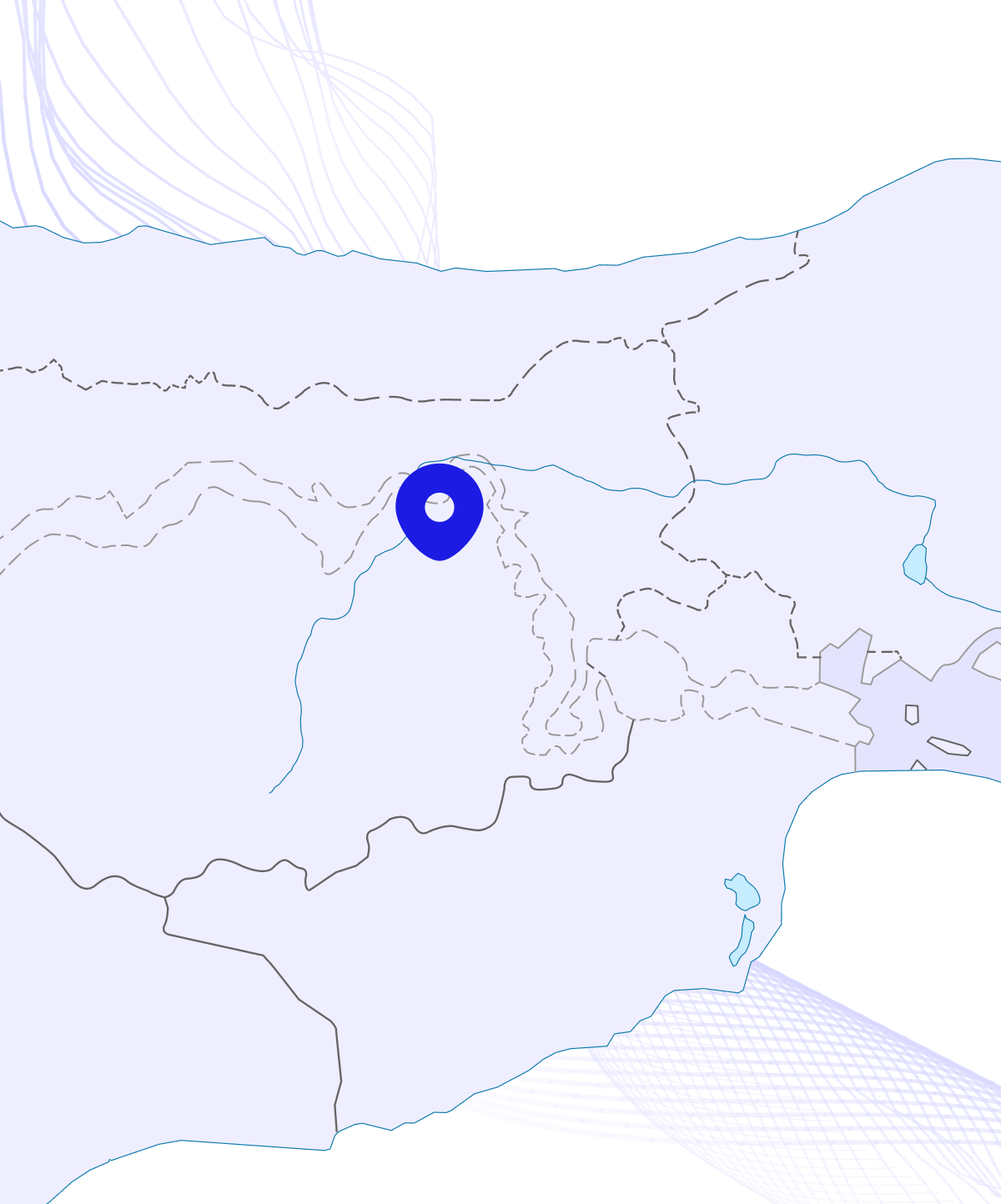 Map with the location of the office