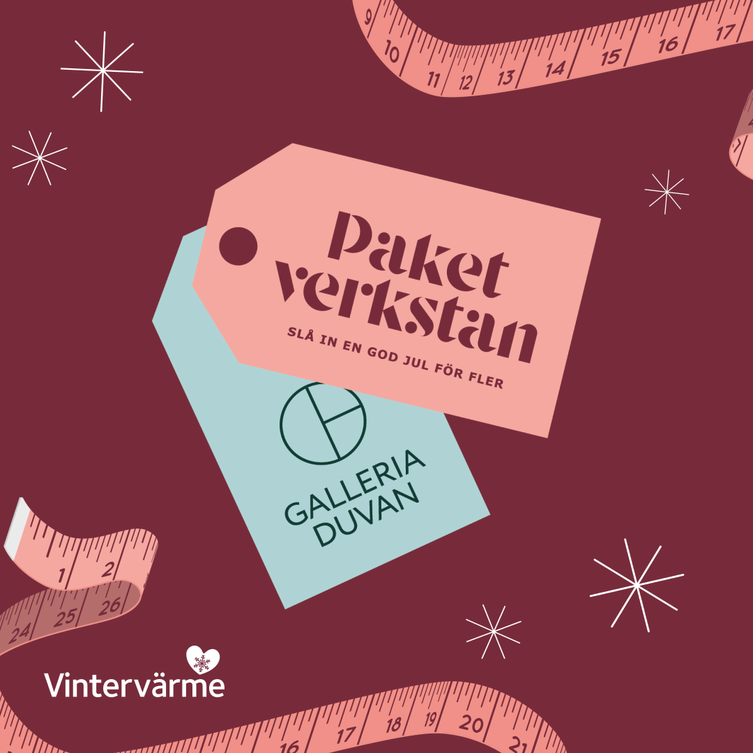 Illustrerad bild med Paketverkstan-logotyp