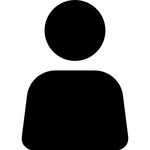 Icono de usuario en negro.