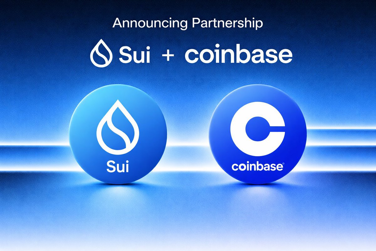 BREAKING 🚨 Coinbase now officially supports Sui's token standard. Same  tier as Ethereum and Solana. $SUI just took a major infrastructure step  forward. Like and share the great milestone 🚀