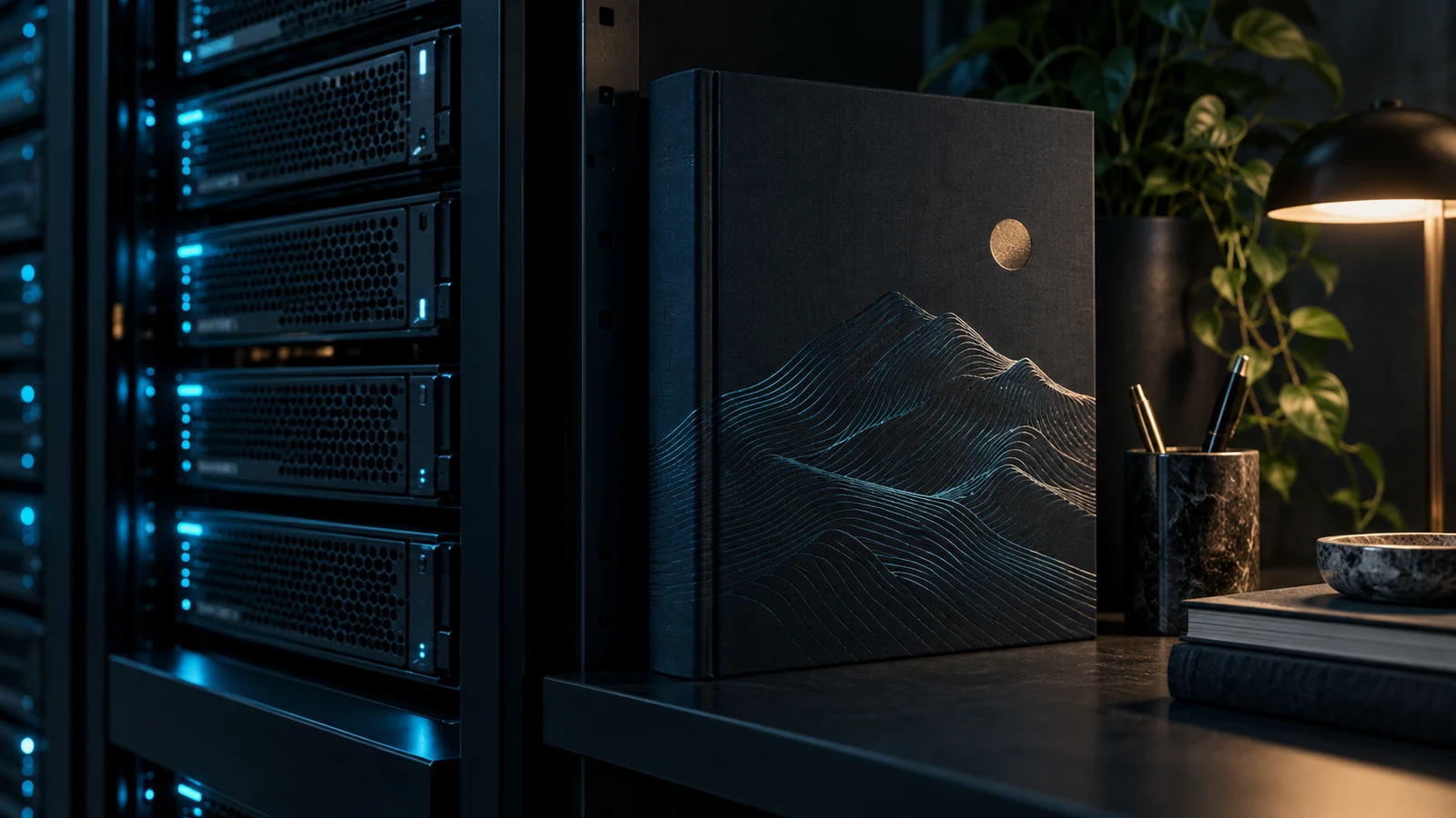 Server und Gestaltungshandbuch als Bild für Betrieb und Design