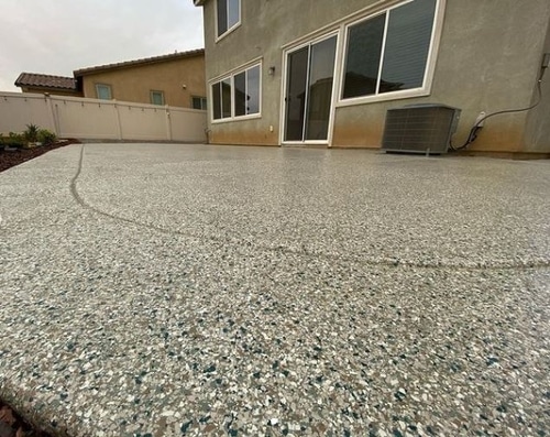 Fresno Outdoor Concrete Flake Coating California