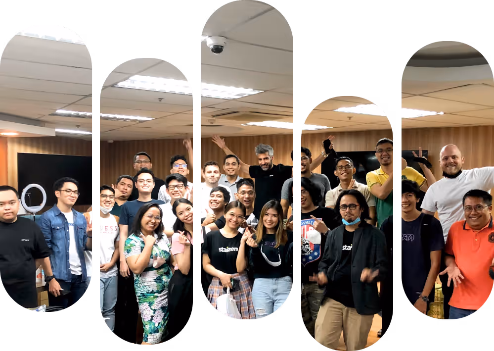 A picture of the Staizen Philippines staff celebrating. 