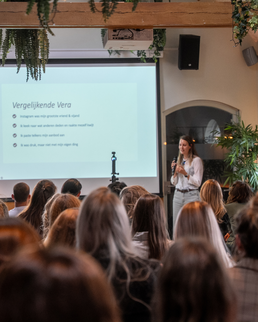 Iris Wesseler tijdens een coachingmoment