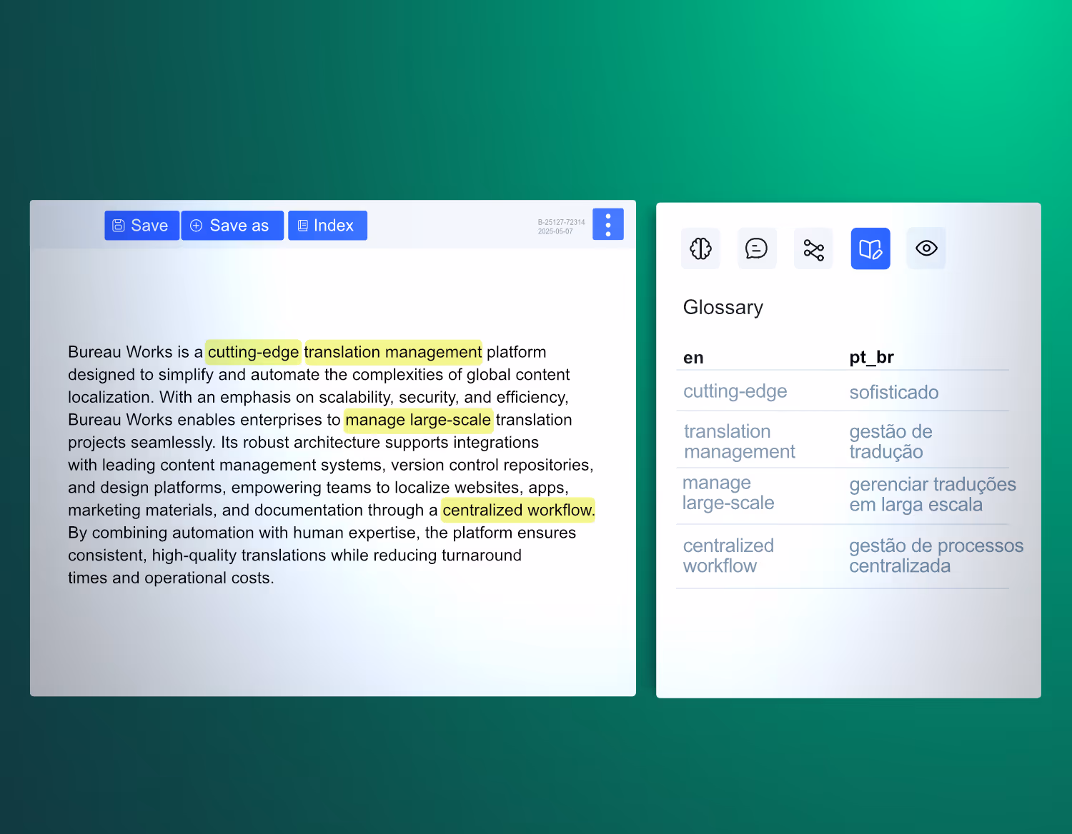 upload of documents in bureau works