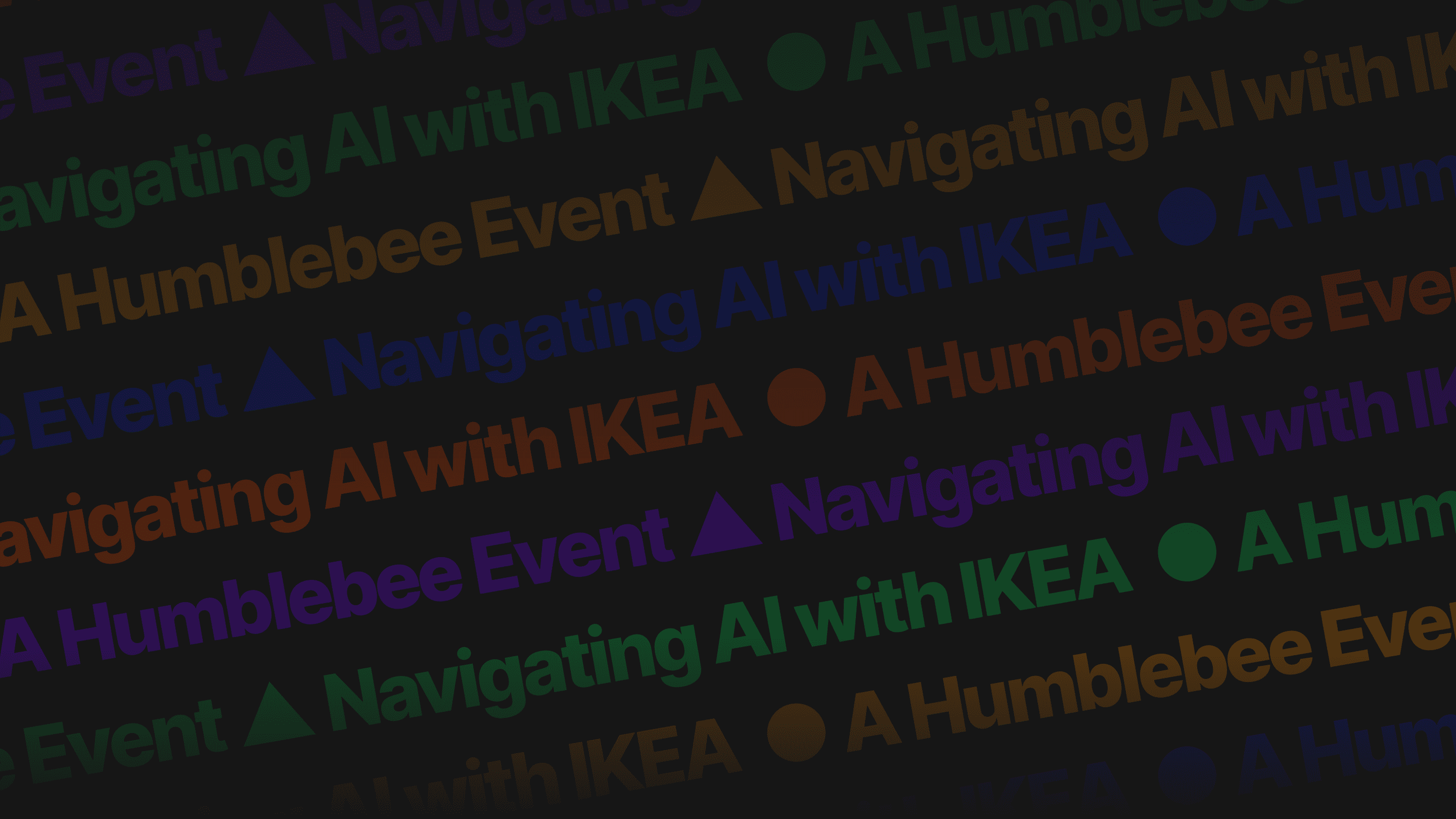 Welcome to a Humblebee Event