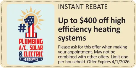 Up to $400 off High Efficiency Heaters