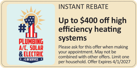 Up to $400 off High Efficiency Heaters