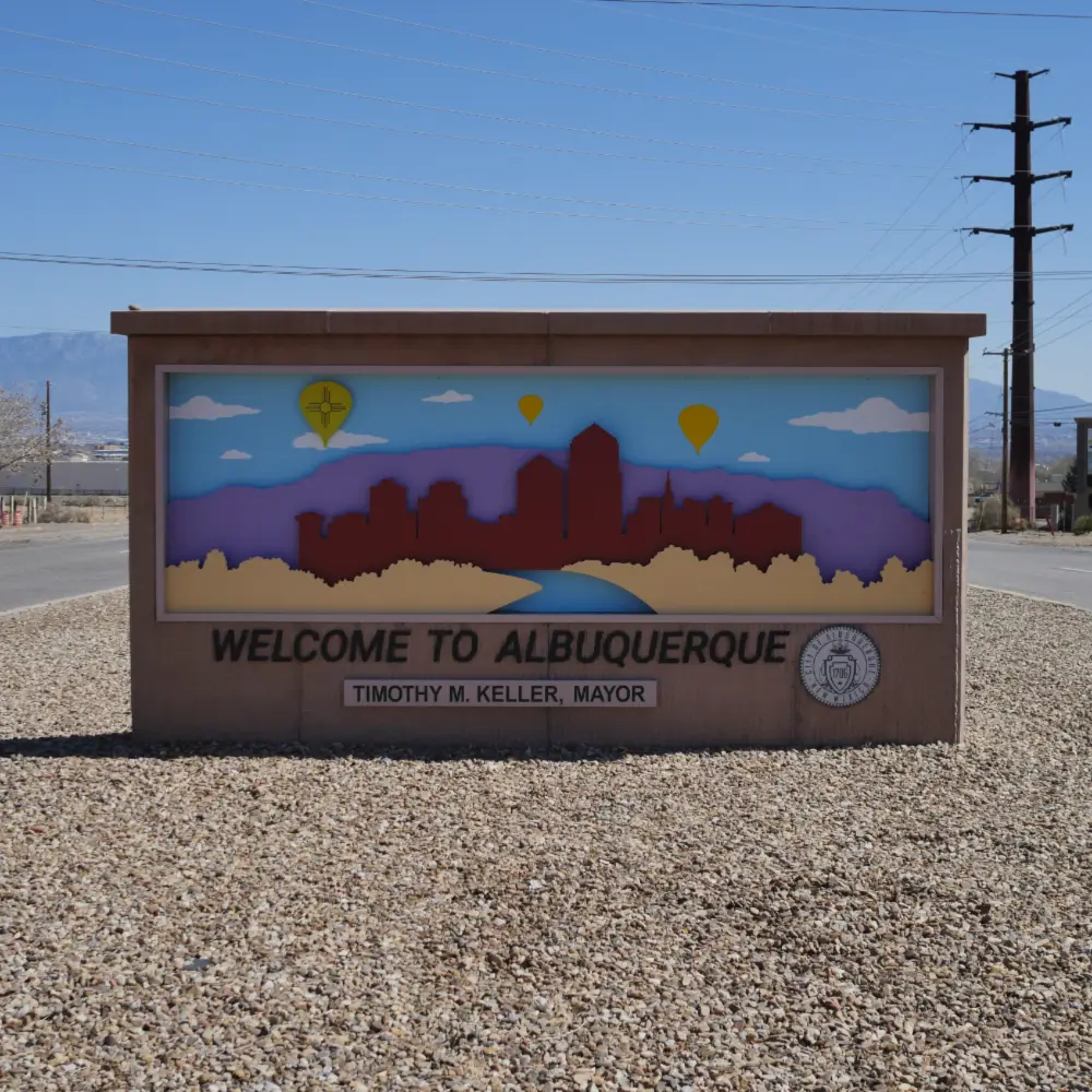 Welcome to Albuquerque sign on Rt66