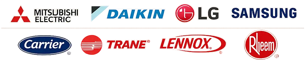 Ductless mini-split brands we service