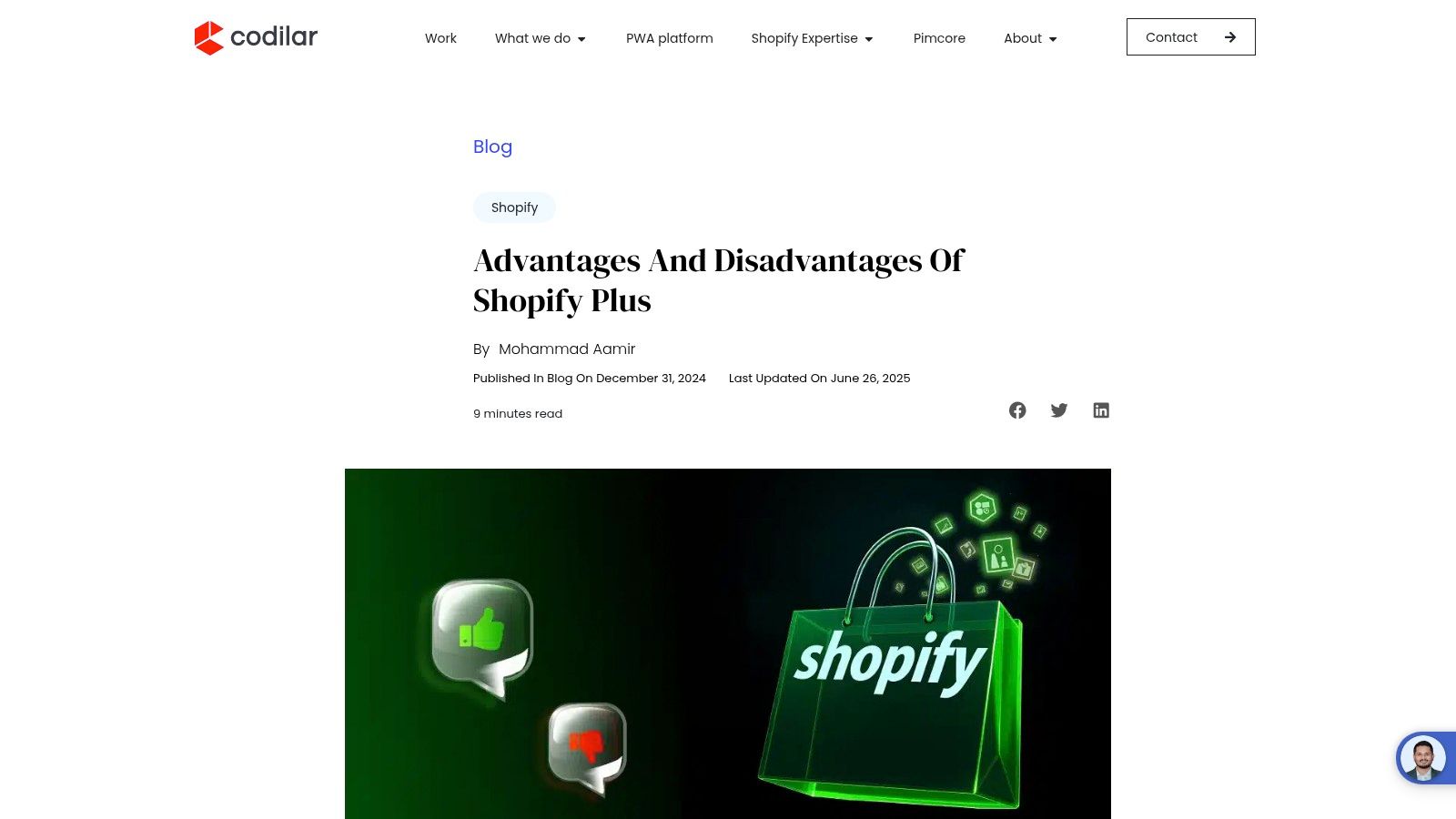 Codilar – Shopify Plus: Key Advantages and Disadvantages Explained