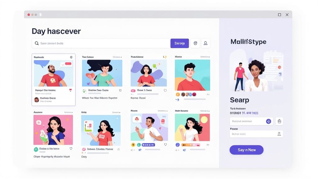 A curated TikTok Shop page on a smartphone, showing vibrant product videos and special offer banners.