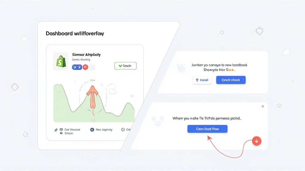 Screenshot of the TikTok for Shopify App page, showing the app's logo, rating, and an 'Add app' button.